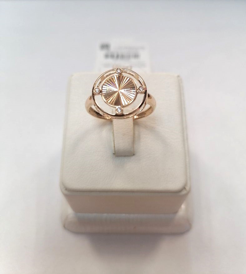 КОЛЬЦО С КАМНЯМИ (Au 585)