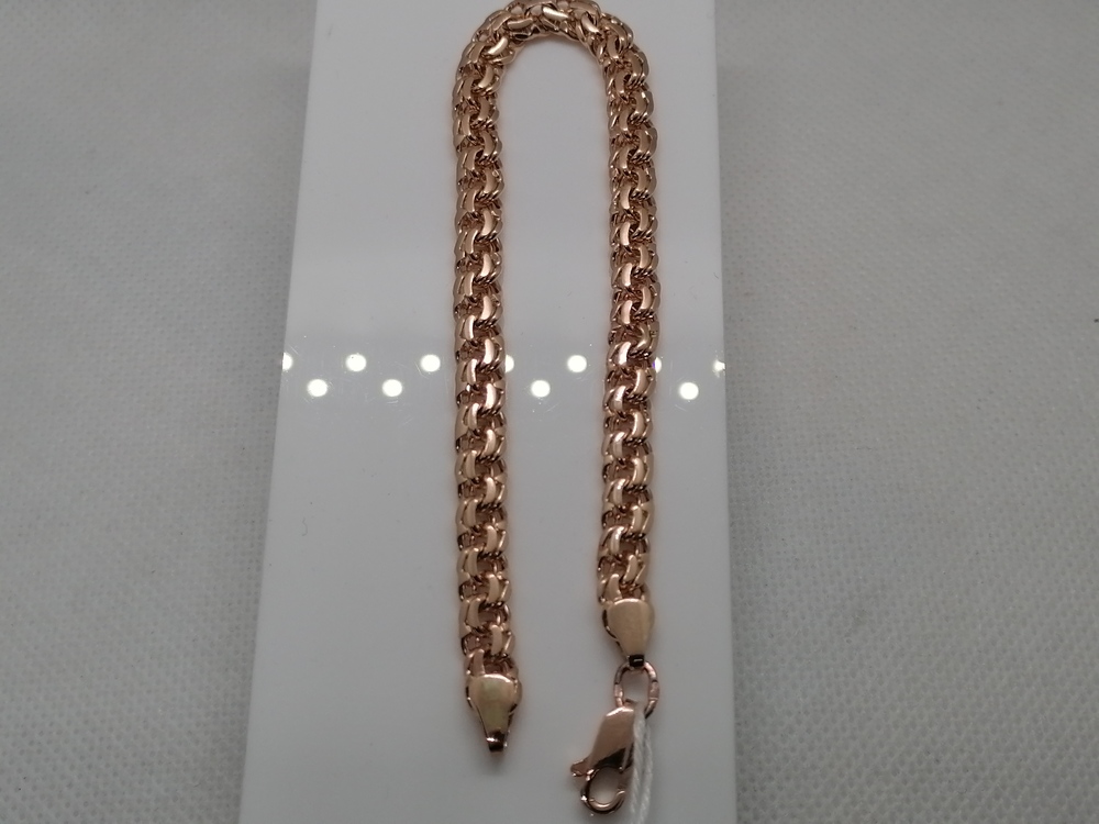 БЛБ585 БРАСЛЕТ ПОЛНОВЕСНЫЙ Бисмарк (Au 585)