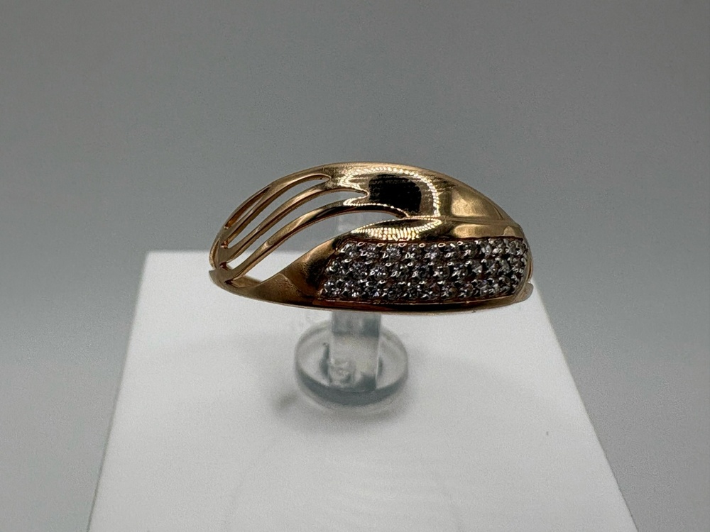 КОЛЬЦО С КАМНЯМИ (Au 585)