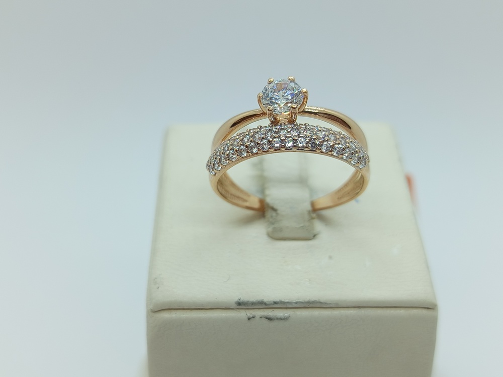 КОЛКМИ585 КОЛЬЦО С КАМНЯМИ (Au 585)