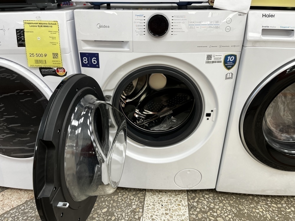 Стиральная машина Midea MF200D80WBS/W-RU