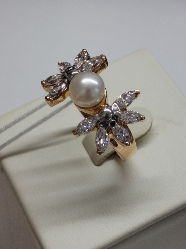 КОЛКМИ585 КОЛЬЦО С КАМНЯМИ (Au 585)