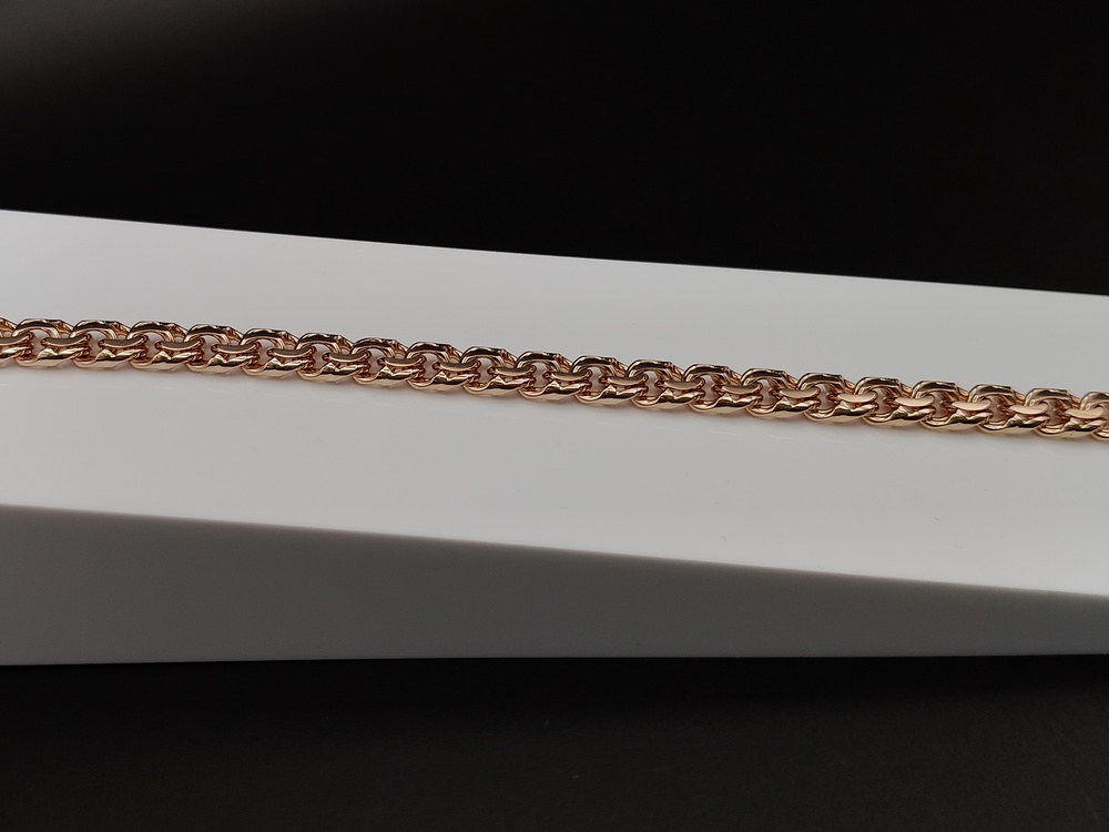 БЛБ585 БРАСЛЕТ ПОЛНОВЕСНЫЙ Бисмарк (Au 585)