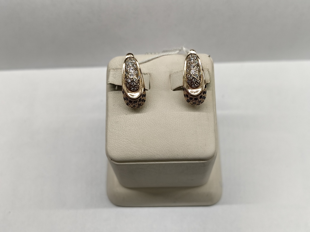 СКМИ585 СЕРЬГИ С КАМНЯМИ (Au 585)