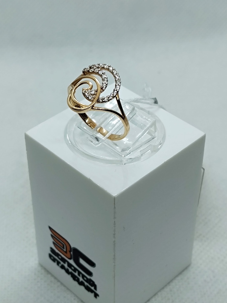 КОЛКМИ585 КОЛЬЦО С КАМНЯМИ (Au 585)