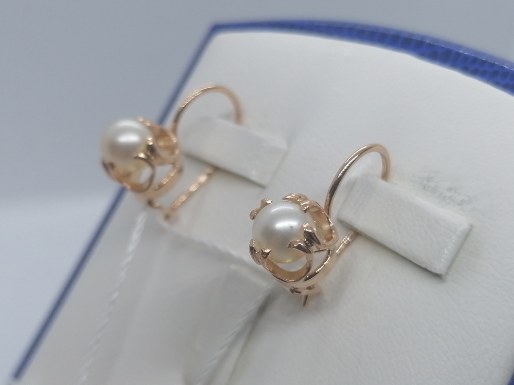 СЕРЬГИ С КАМНЕМ (Au 585)