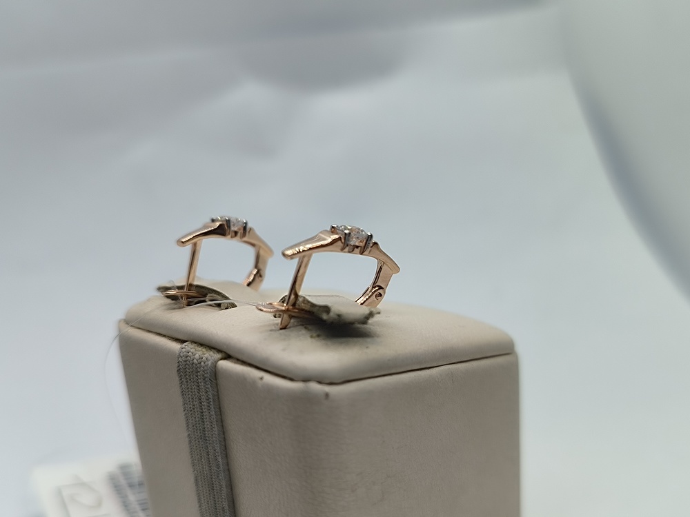 СЕРЬГИ С КАМНЕМ (Au 585)