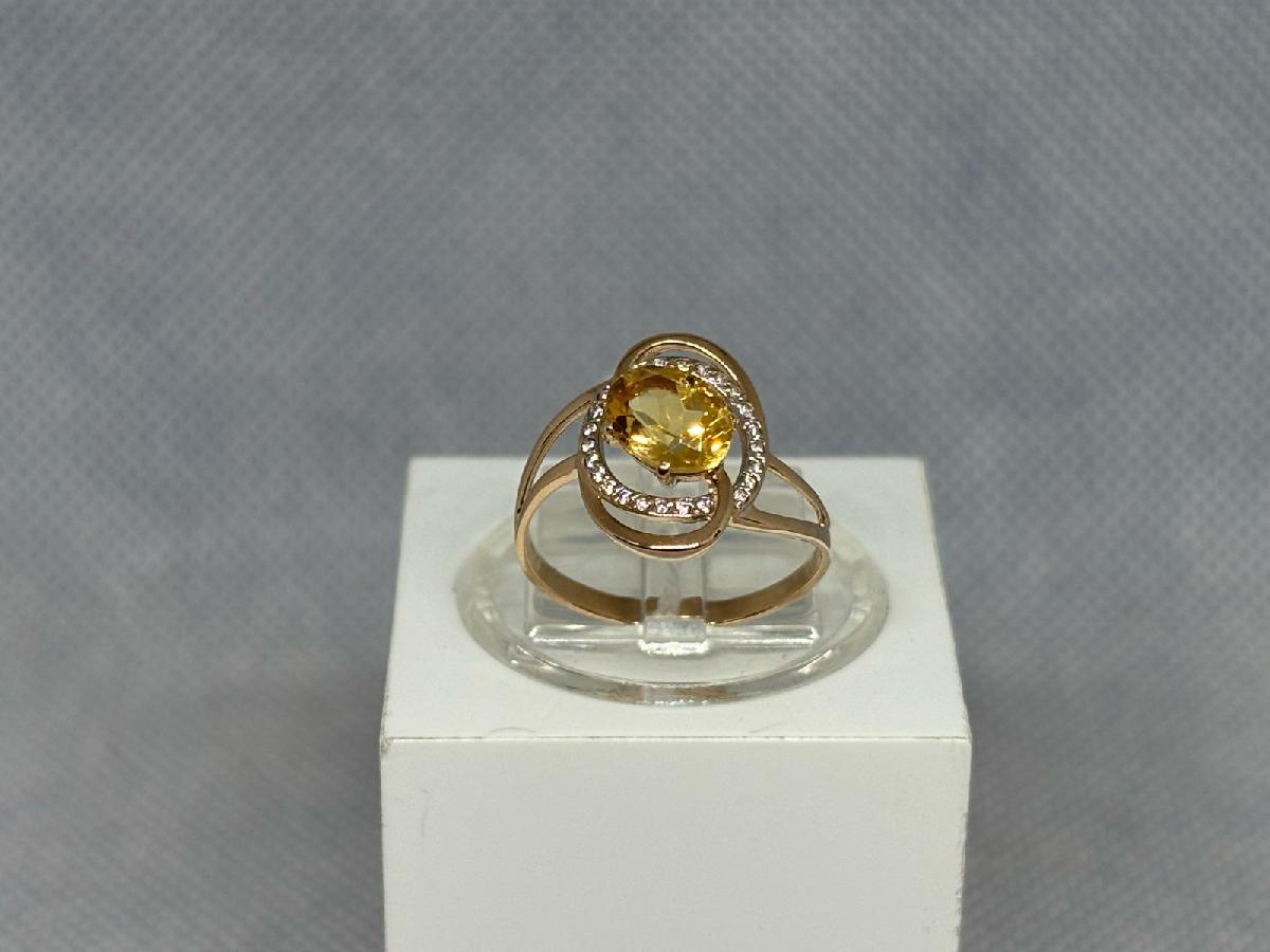 КОЛЬЦО С КАМНЯМИ (Au 585)