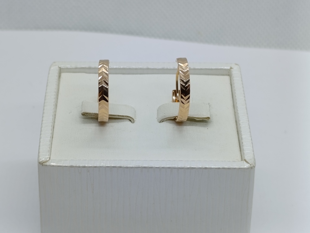 СКОН585 СЕРЬГИ КОНГО (Au 585)