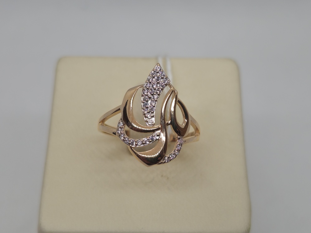 КОЛКМИ585 КОЛЬЦО С КАМНЯМИ (Au 585)