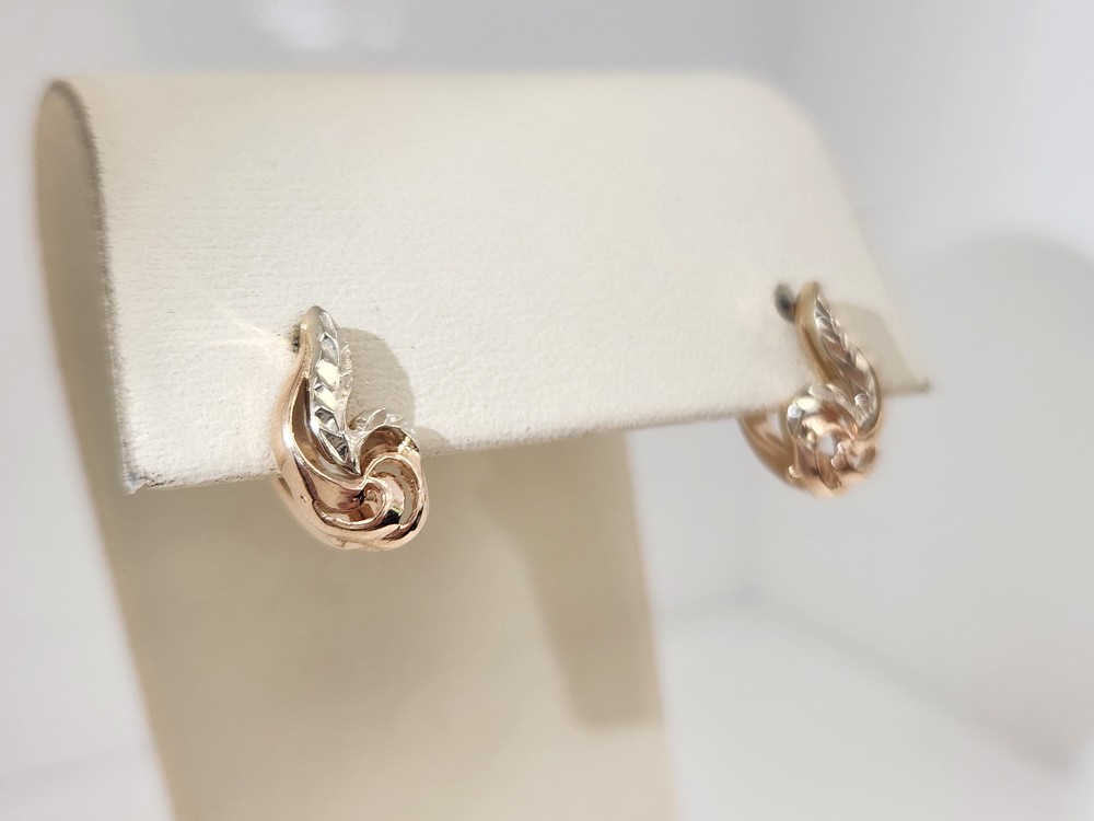 СЕРЬГИ БЕЗ КАМНЯ (Au 585)