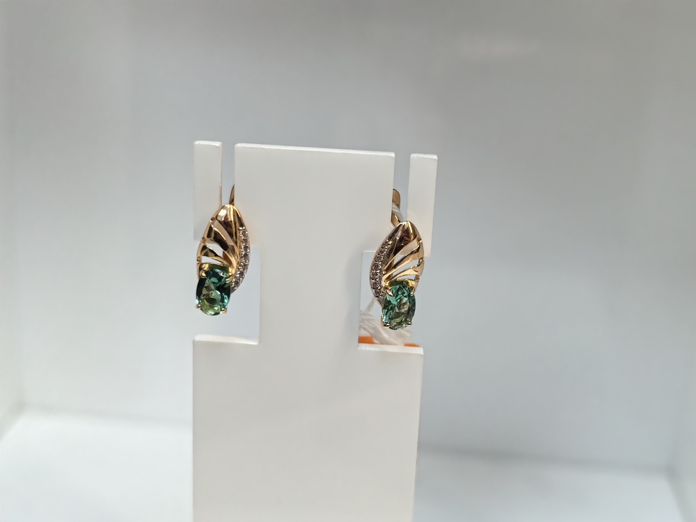 СЕРЬГИ С КАМНЯМИ (Au 585)