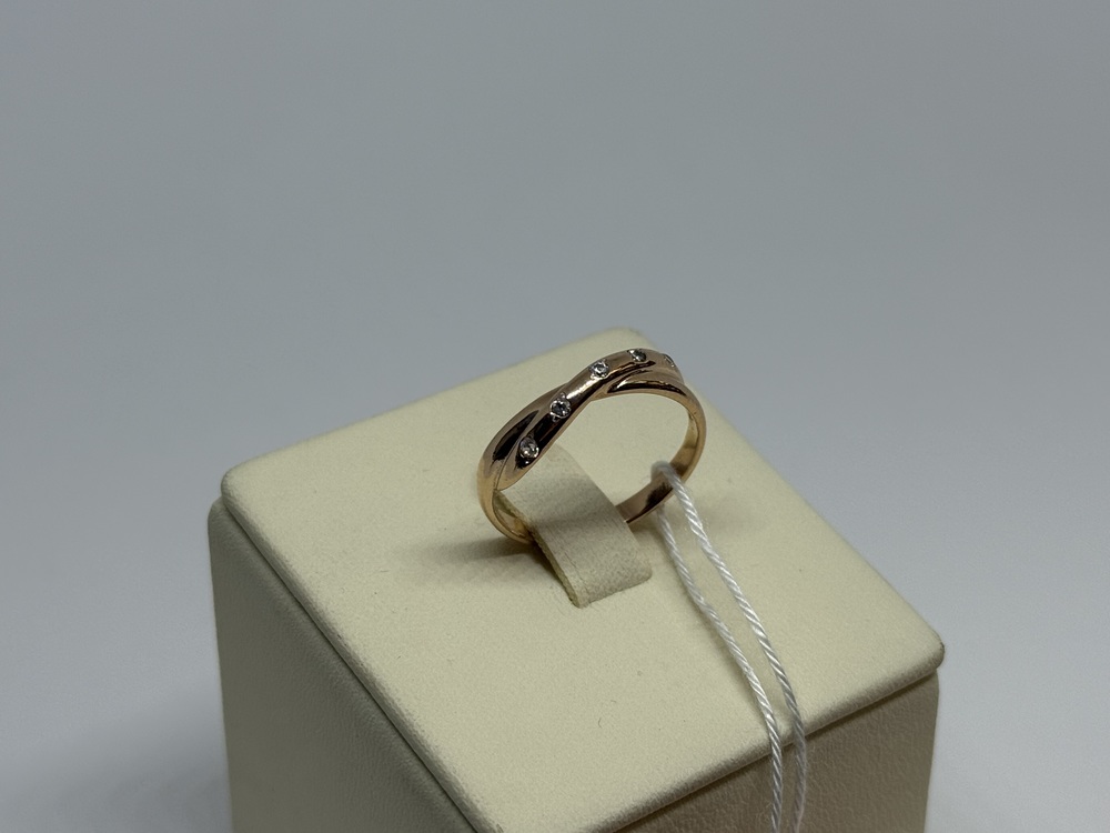 КОЛЬЦО С КАМНЯМИ (Au 585)