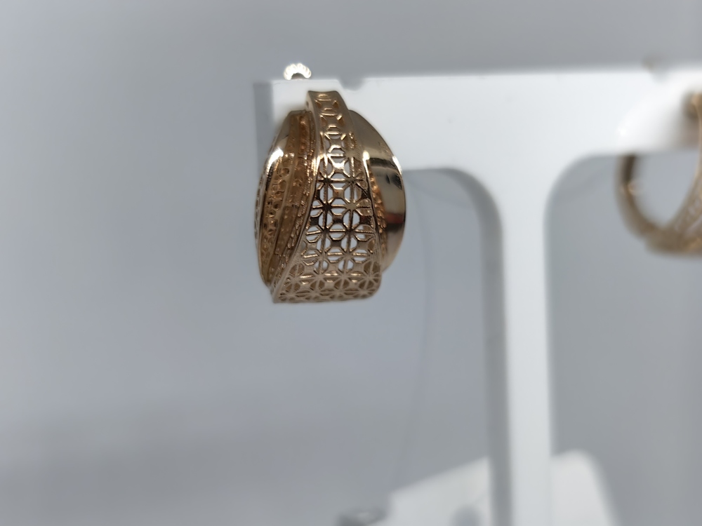 СЕРЬГИ БЕЗ КАМНЯ (Au 585)