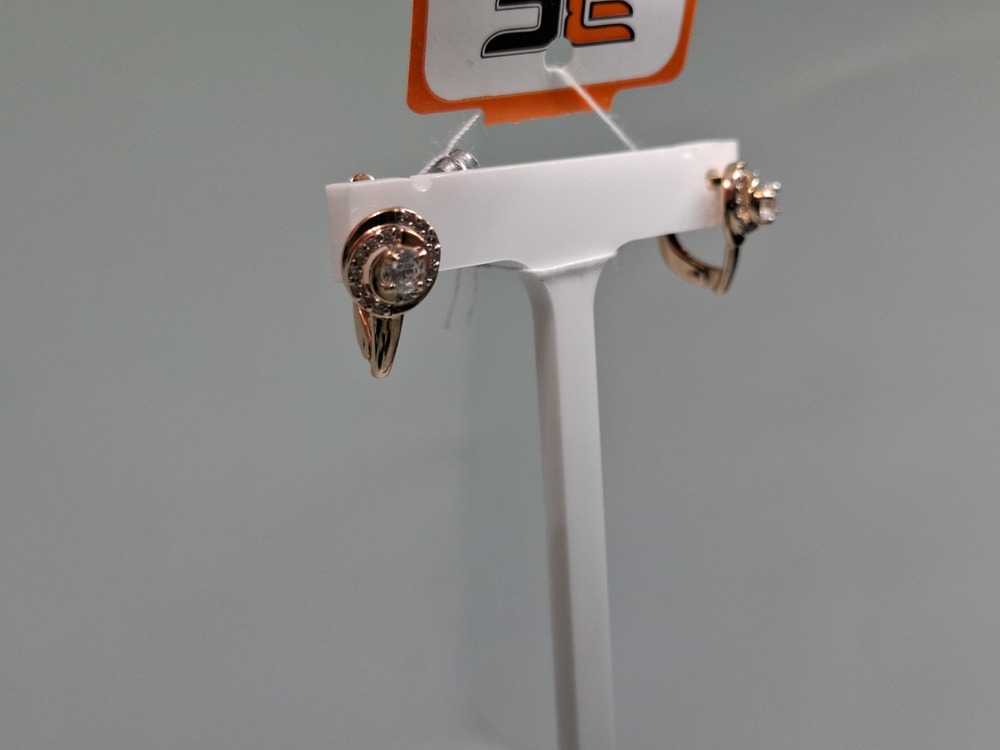 СКМИ585 СЕРЬГИ С КАМНЯМИ (Au 585)