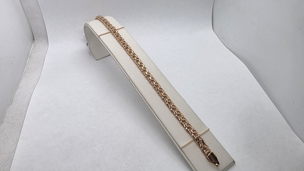 БРАСЛЕТ ПУСТОТЕЛЫЙ Бисмарк Au 585