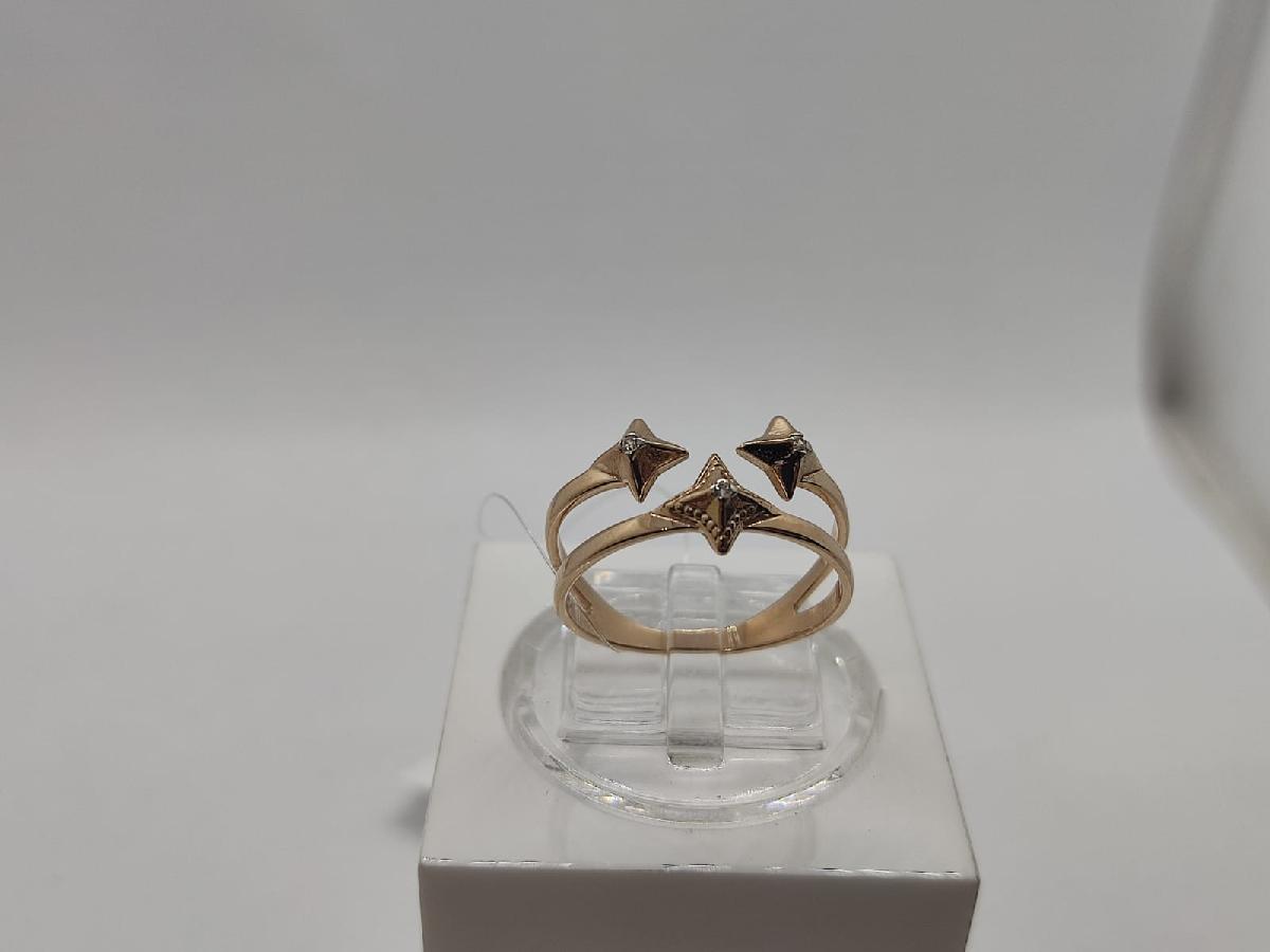 КОЛЬЦО С КАМНЯМИ (Au 585)