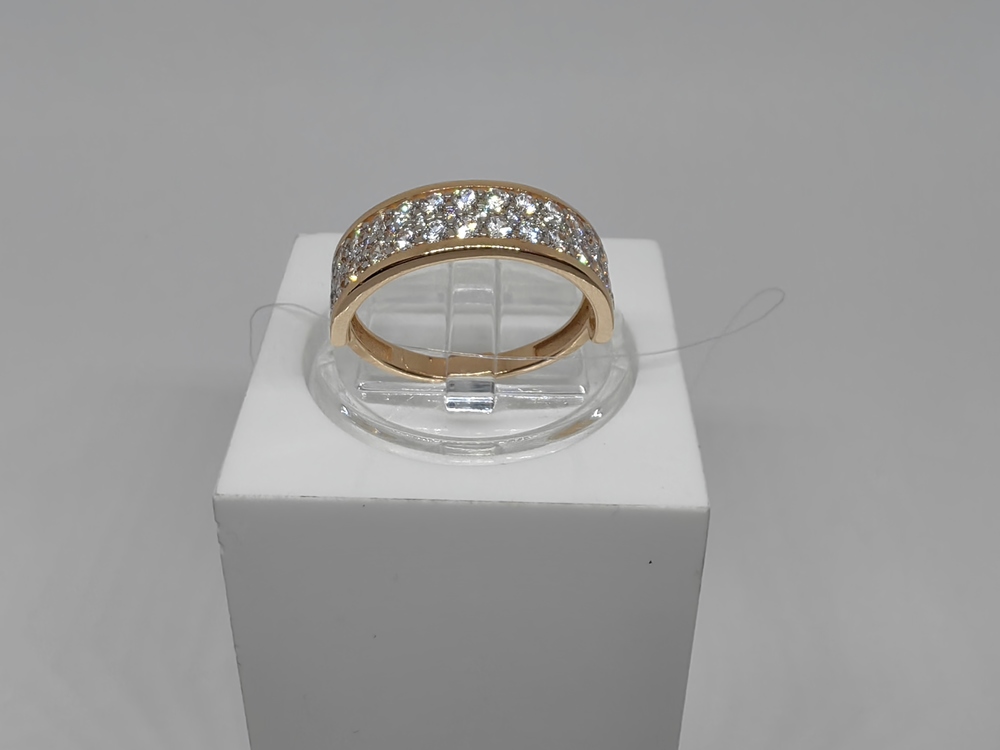 КОЛЬЦО С КАМНЯМИ (Au 585)