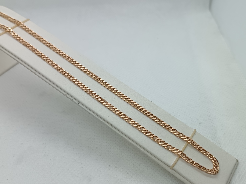 ЦЕПЬ ПУСТОТЕЛАЯ Ромб двойной (Au 585)