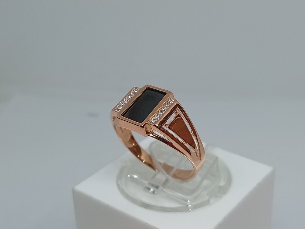 ПЕЧАТКА С КАМНЯМИ (Au 585)