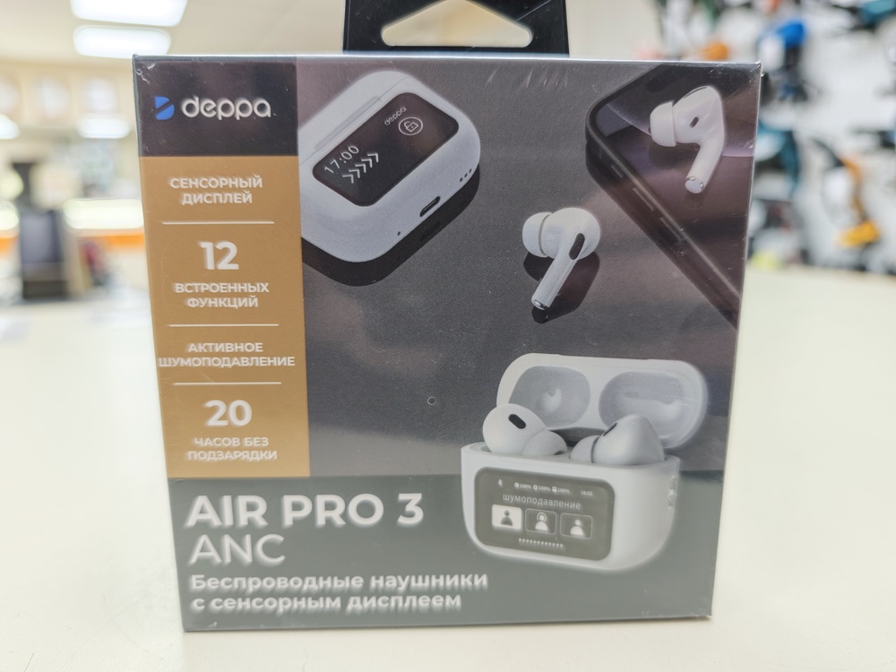 Наушники беспроводные Deppa 44213 Air Pro 3 ANC