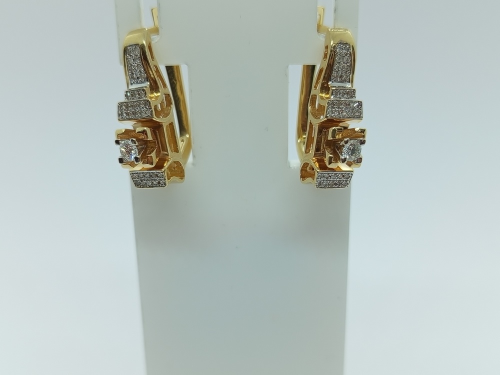 СЕРЬГИ БРИЛЛИАНТ Au 500