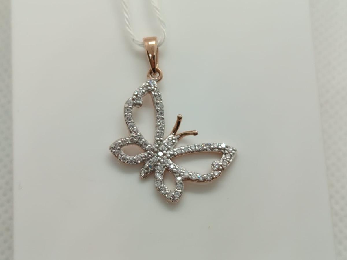 ПОДКМИ585 ПОДВЕСКА С КАМНЯМИ (Au 585)