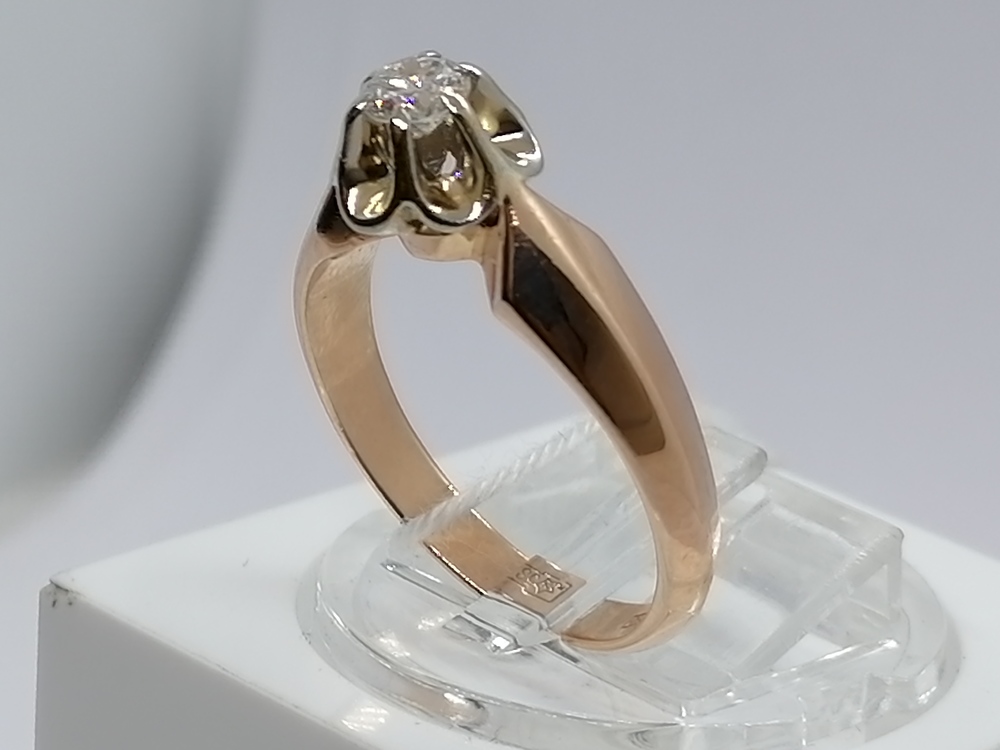 КОЛЬЦО БРИЛЛИАНТ Au 583