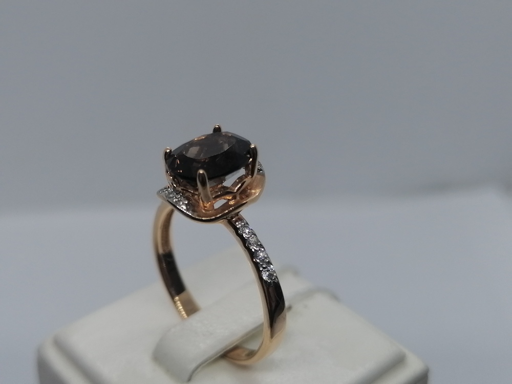 КОЛЬЦО С КАМНЯМИ (Au 585)