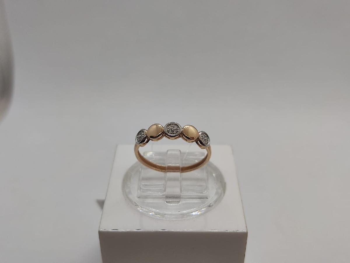 КОЛЬЦО С КАМНЯМИ (Au 585)