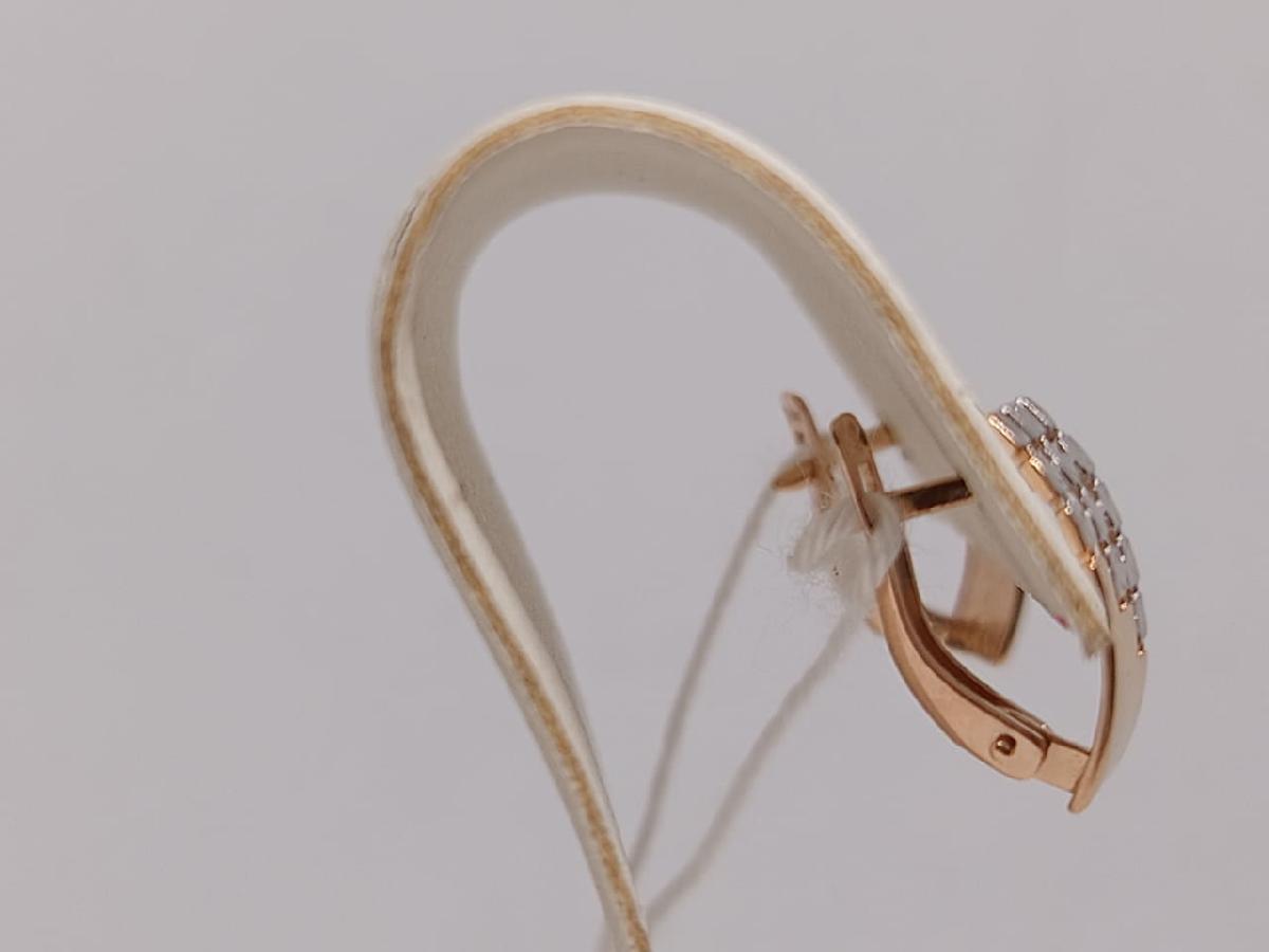 СБКМ585 СЕРЬГИ БЕЗ КАМНЯ (Au 585)