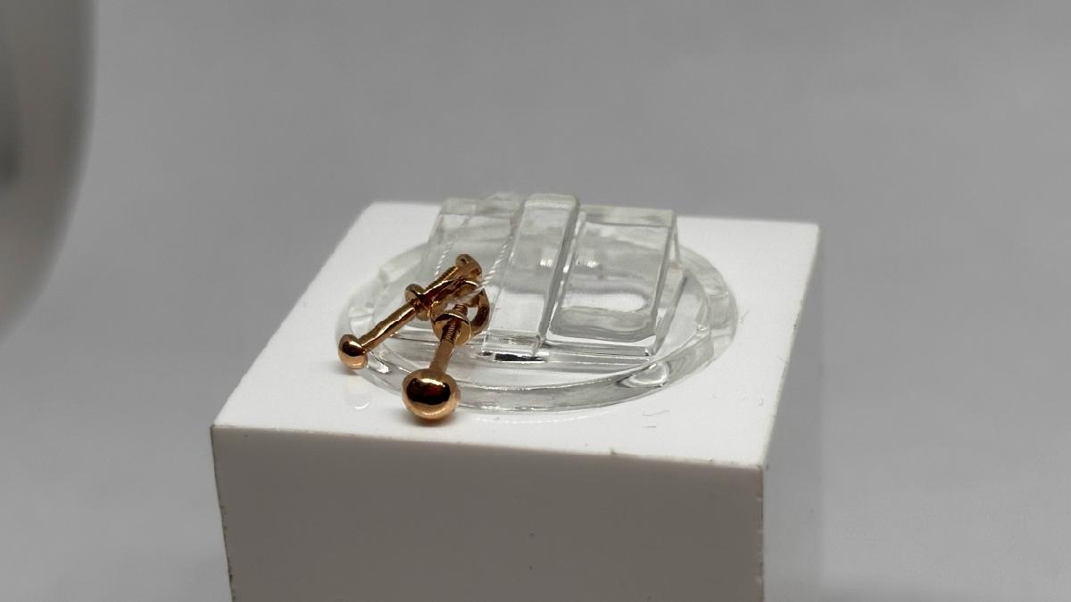 СПУС585 СЕРЬГИ ПУСЕТЫ (Au 585)