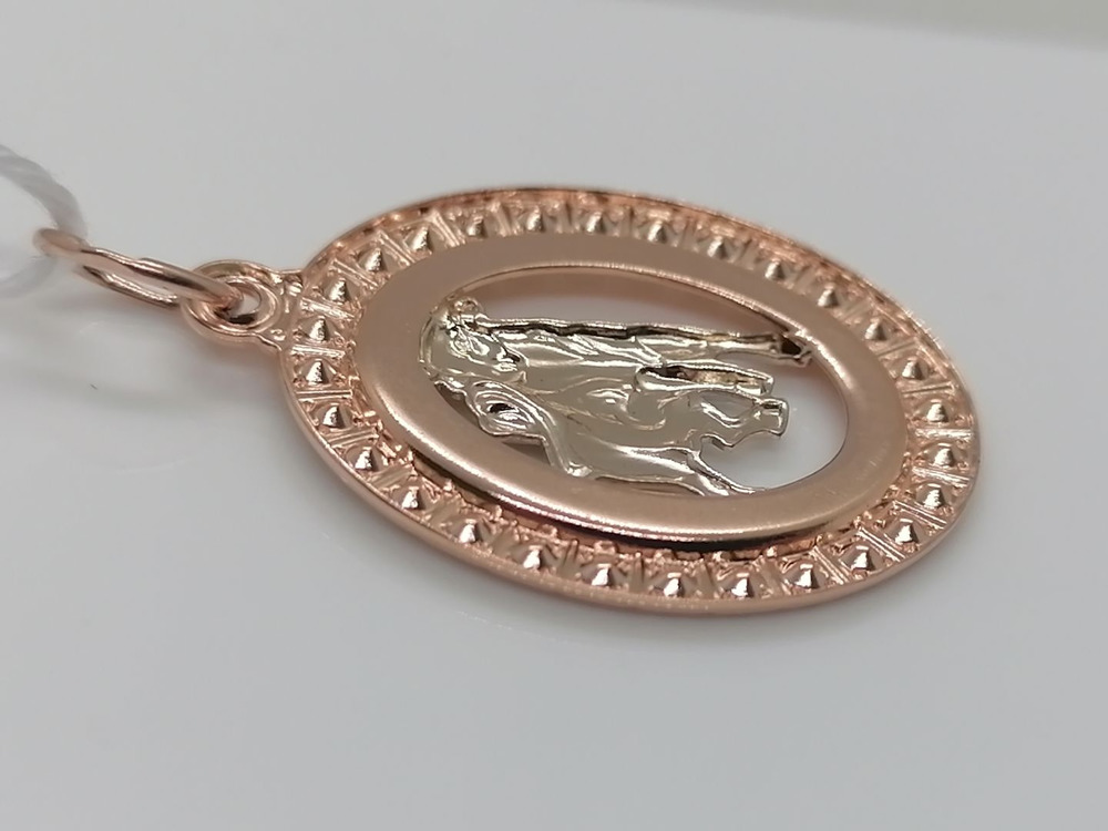 ПОДЗЗТ585 ПОДВЕСКА ЗНАК ЗОДИАКА ТЕЛЕЦ (Au 585)