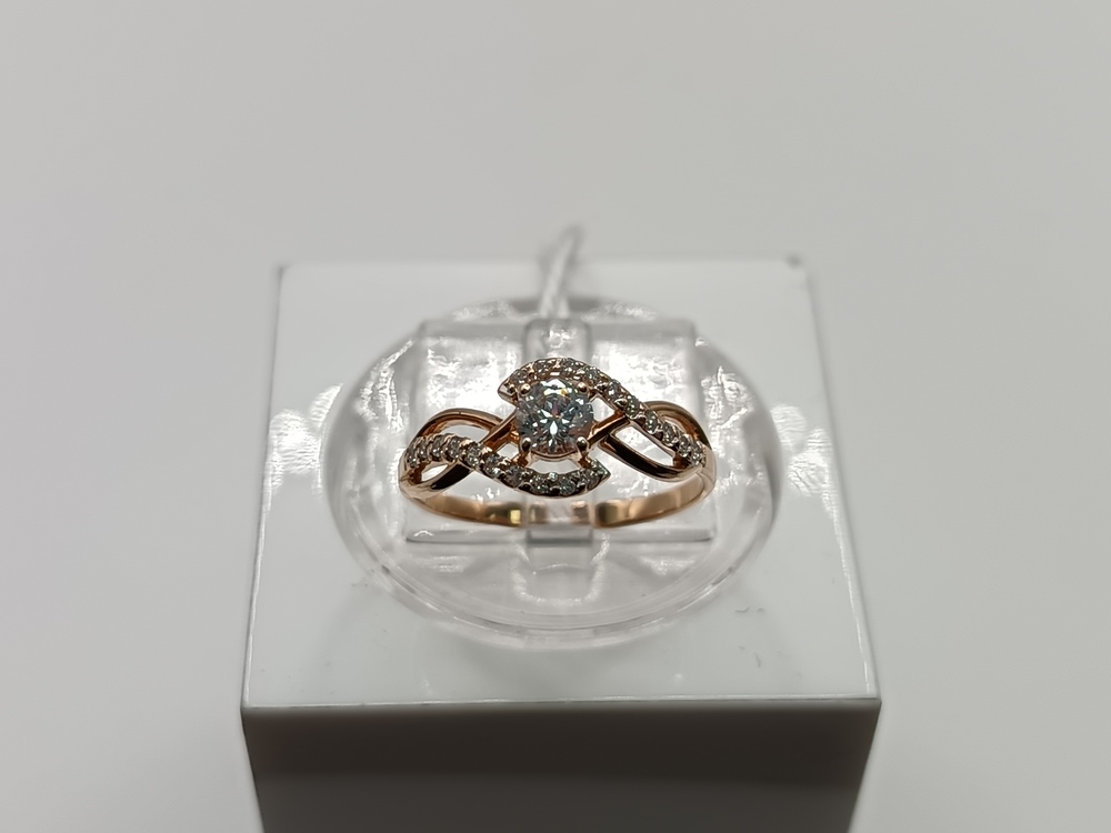 КОЛКМИ585 КОЛЬЦО С КАМНЯМИ (Au 585)