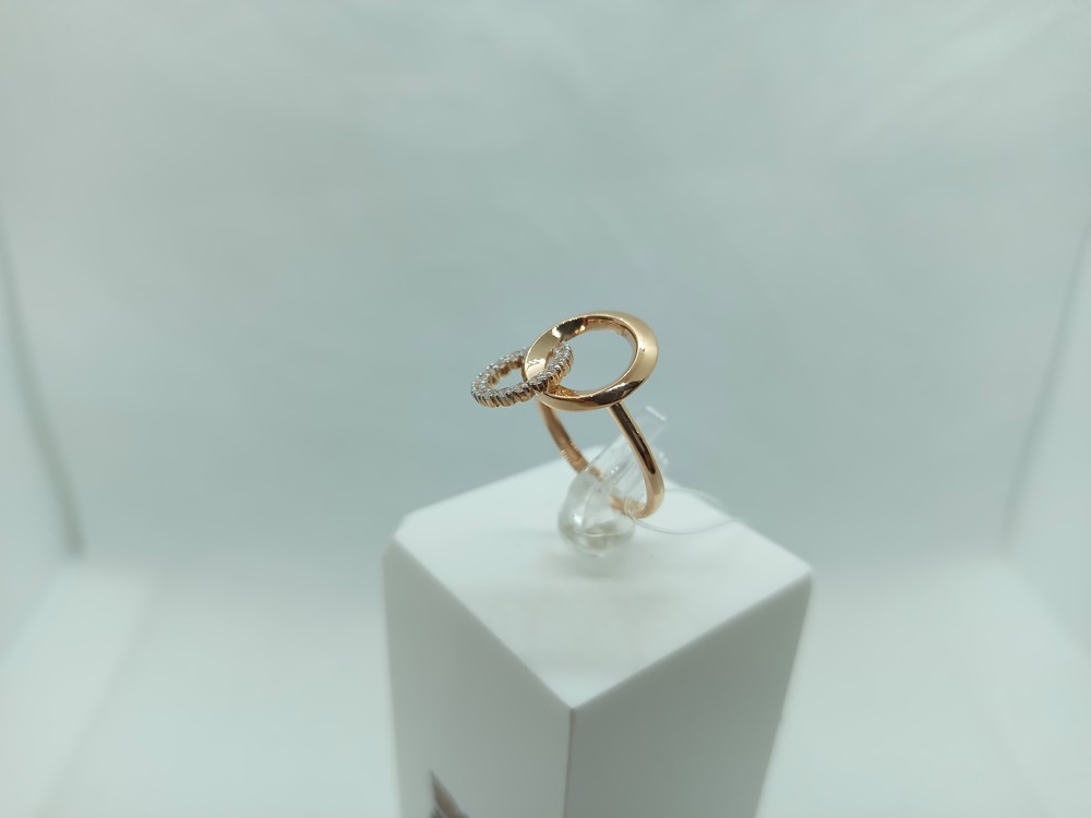 КОЛЬЦО С КАМНЯМИ (Au 585)