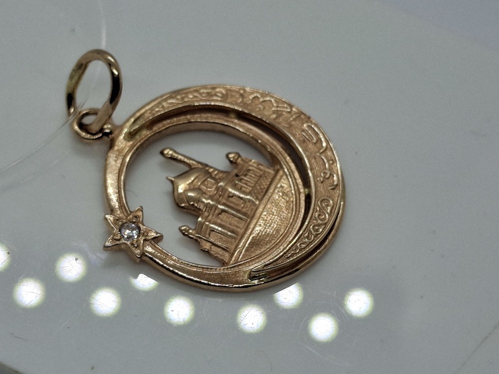 ПОДВЕСКА МЕЧЕТЬ с камнем (Au 585)