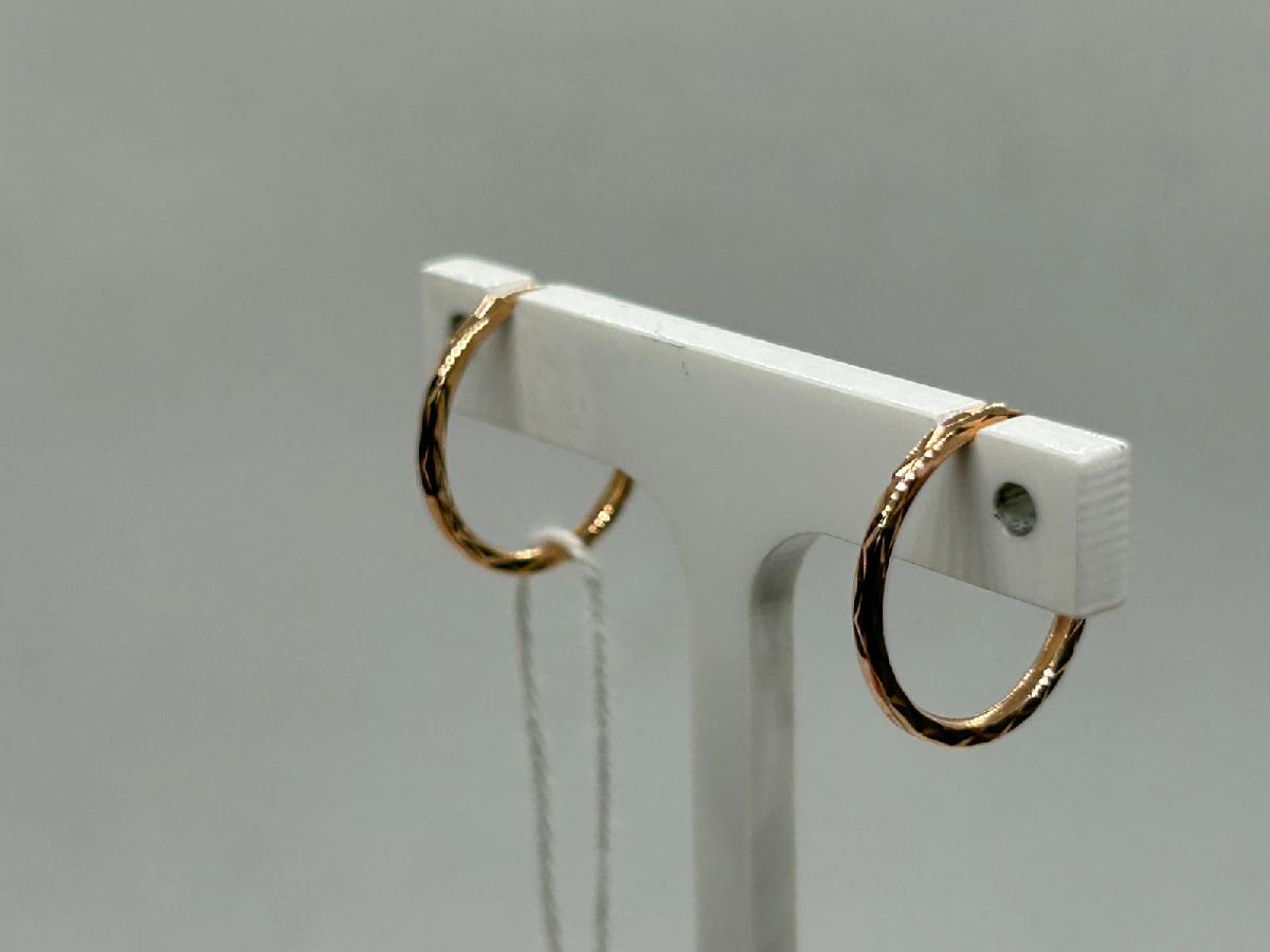 СКОН375 СЕРЬГИ КОНГО (Au 375)