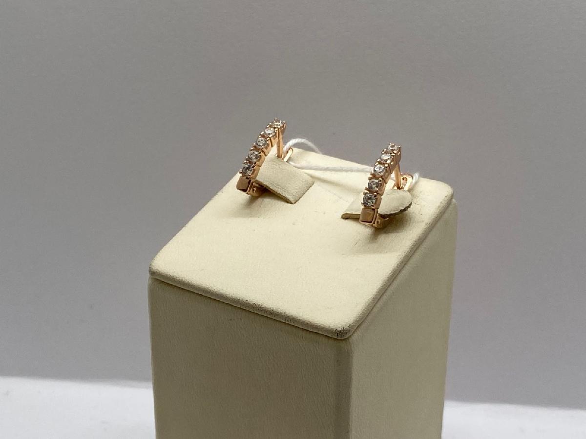 СКМИ585 СЕРЬГИ С КАМНЯМИ (Au 585)