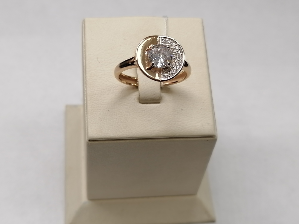 КОЛЬЦО С КАМНЯМИ (Au 585)