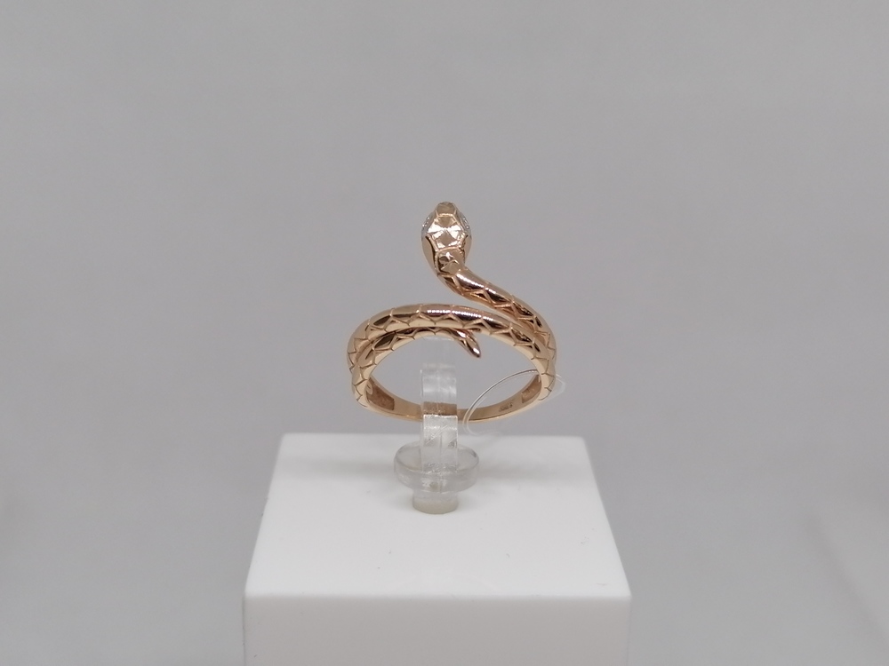 КОЛЬЦО С КАМНЯМИ (Au 585)