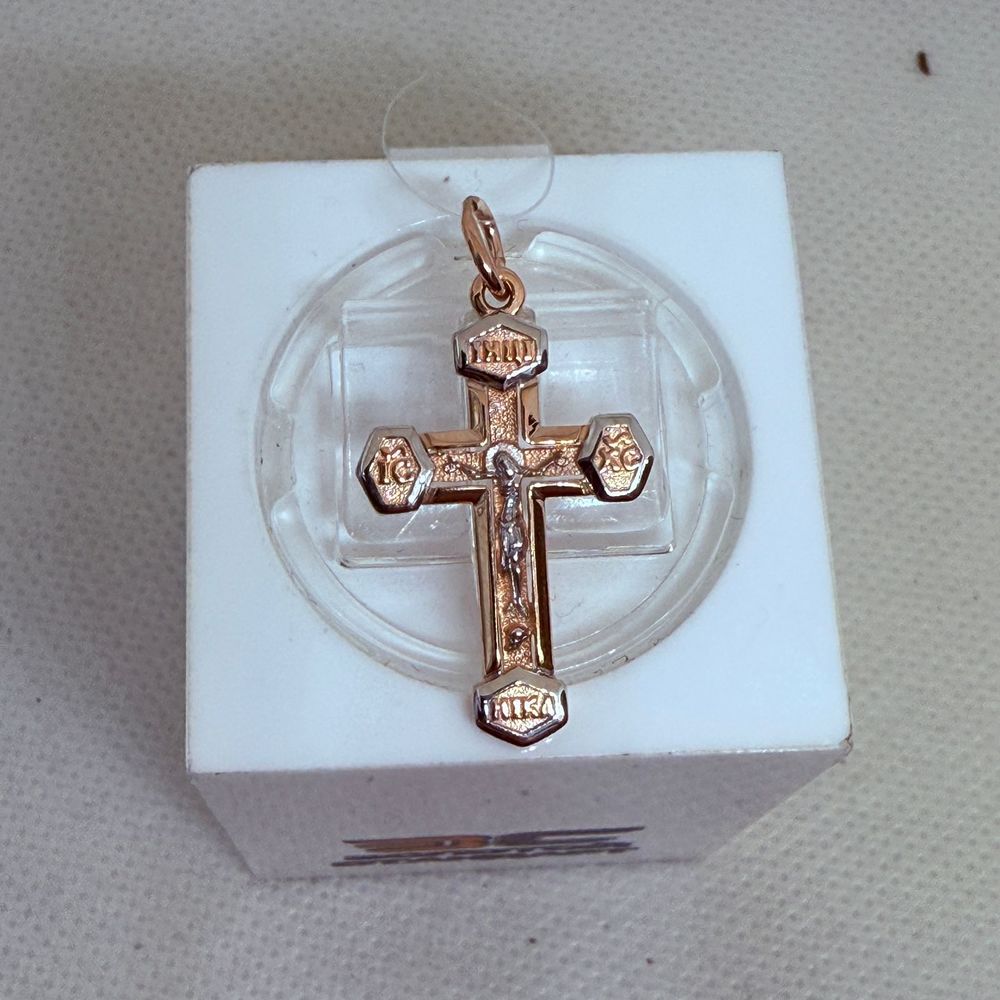 ПОДВЕСКА КРЕСТ без камня (Au 585)