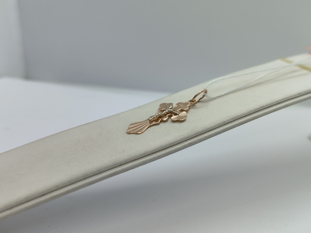 ПОДВЕСКА КРЕСТ БЕЗ КАМНЯ (Au 585)