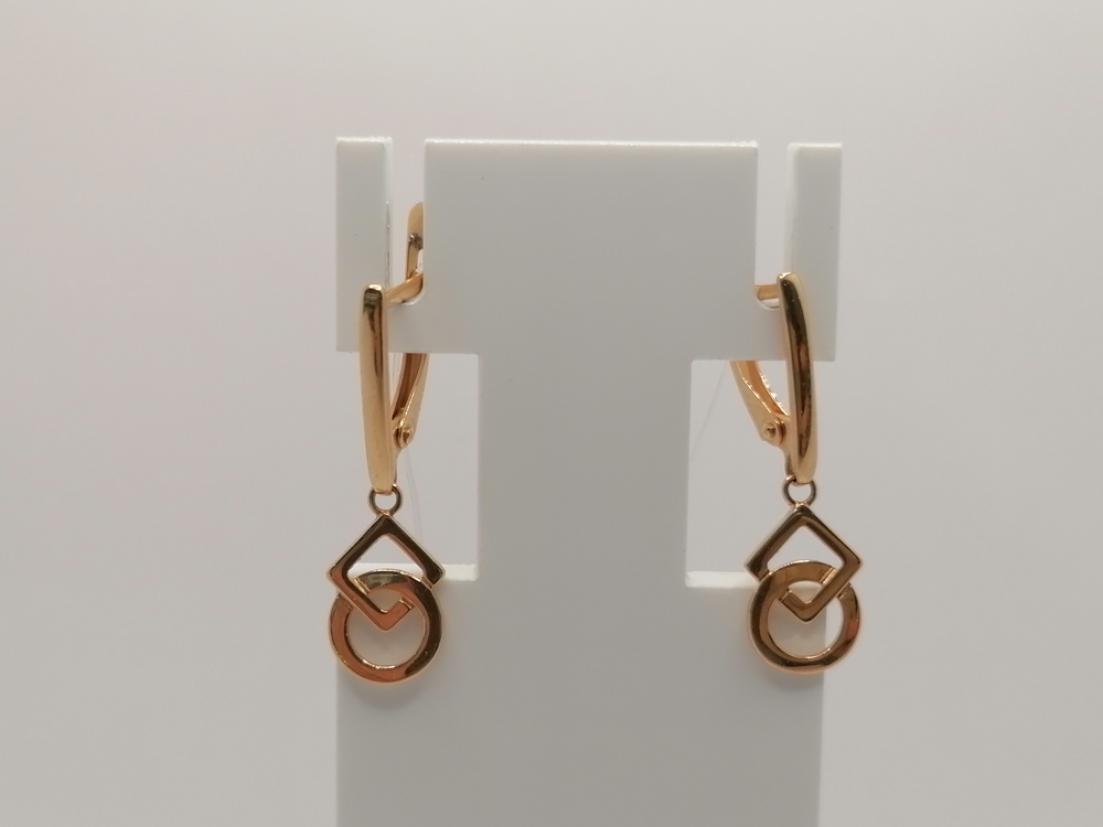 СЕРЬГИ БЕЗ КАМНЯ (Au 585)