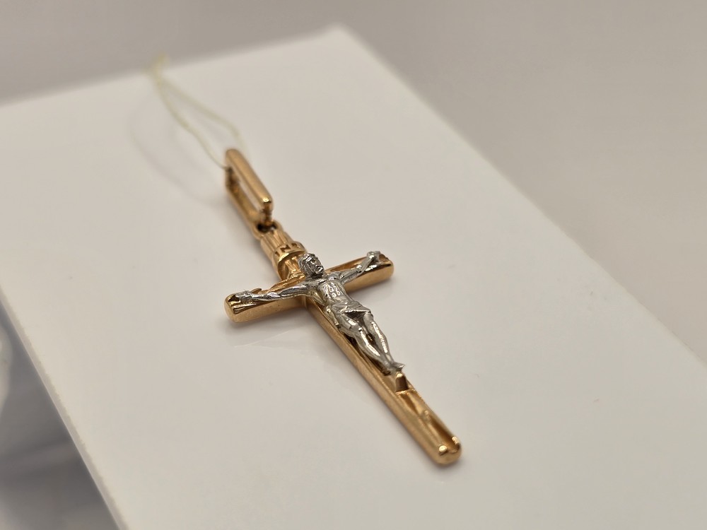 ПОДВЕСКА КРЕСТ без камня (Au 585)
