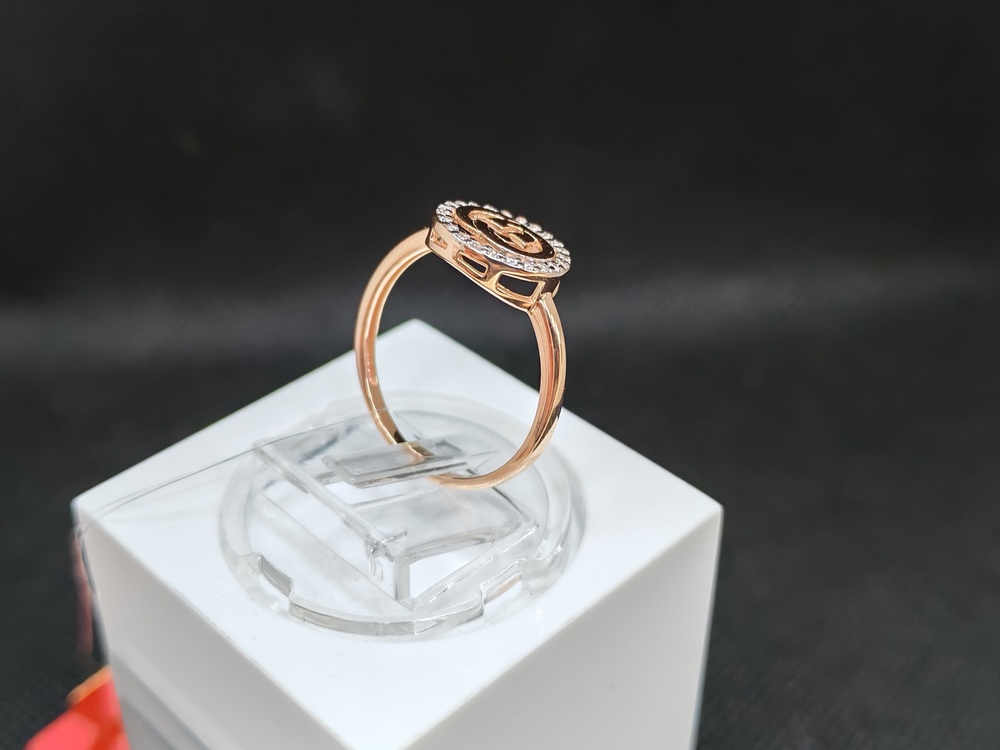 КОЛЬЦО С КАМНЯМИ (Au 585)