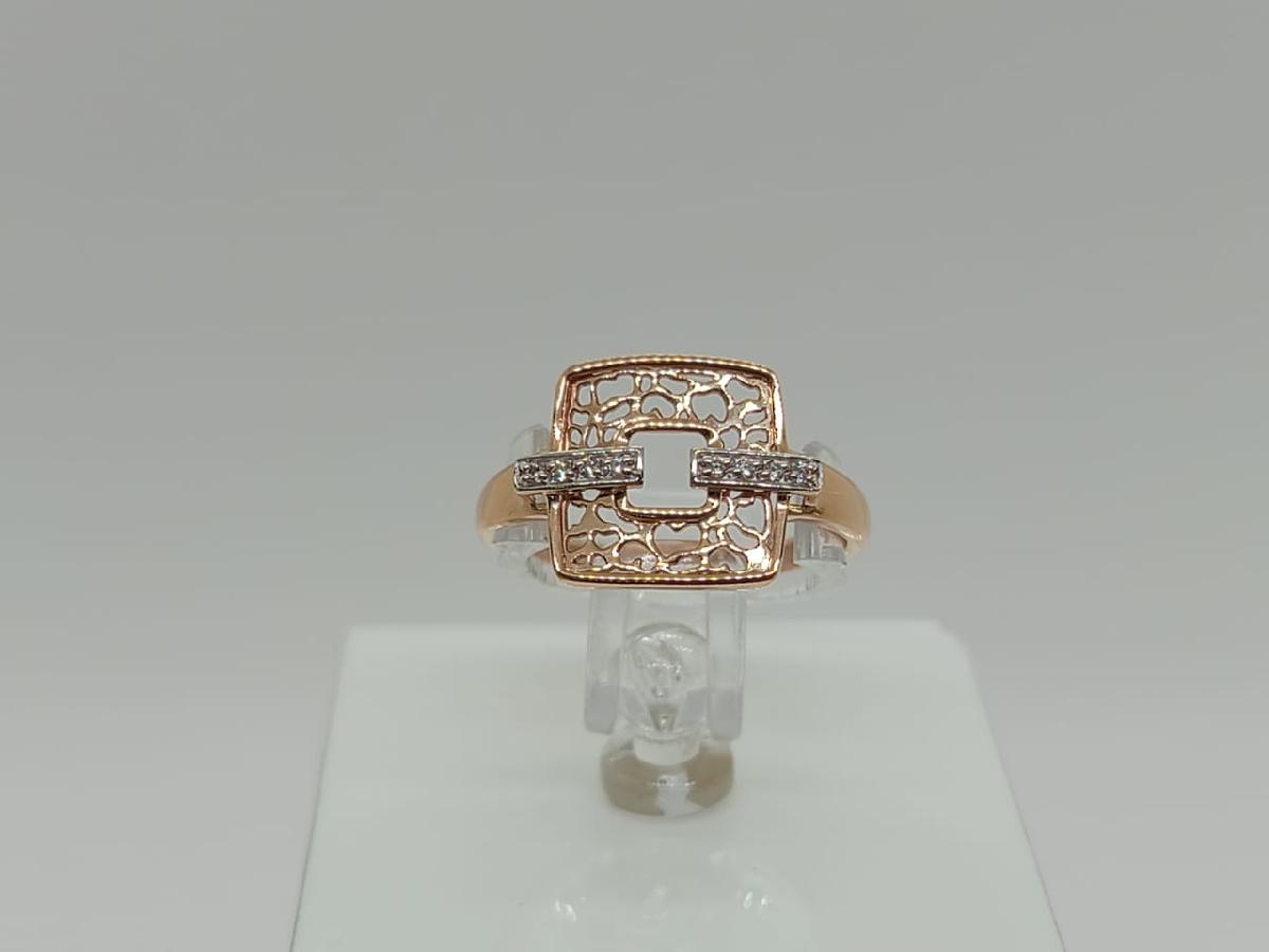 КОЛЬЦО С КАМНЯМИ (Au 585)