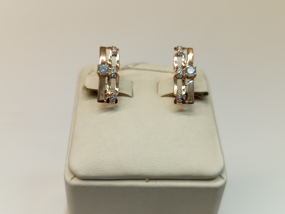 СЕРЬГИ С КАМНЯМИ (Au 585)