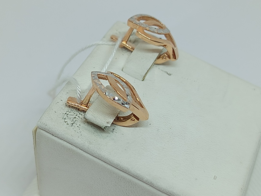 СЕРЬГИ БЕЗ КАМНЯ (Au 585)