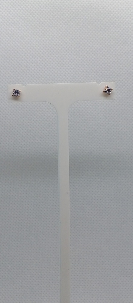 СПУС585 СЕРЬГИ ПУСЕТЫ (Au 585)