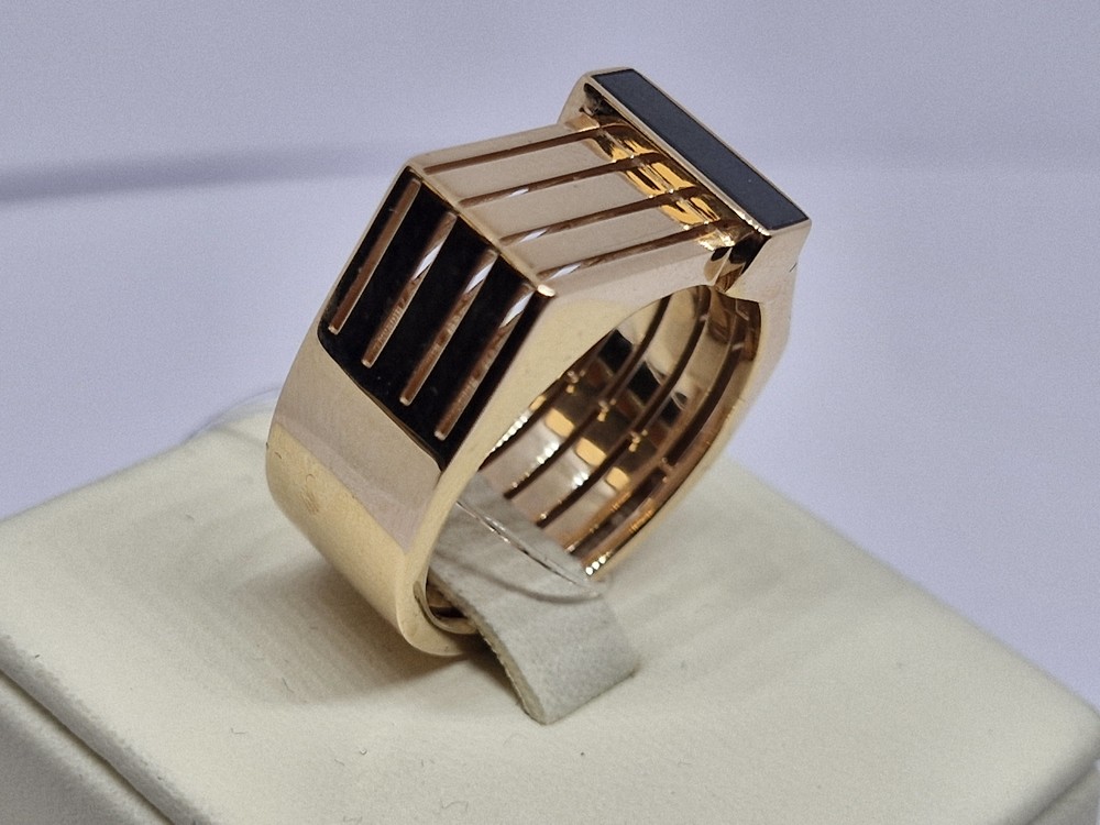 КОЛЬЦО ПЕЧАТКА с камнем (Au 585)